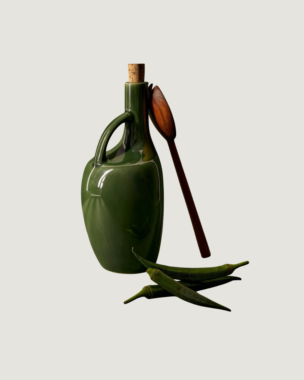 Stoneware Olive Oil Cruet